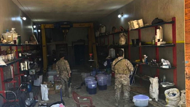 Descubrimiento del Ejército Libanés Laboratorio de Drogas Oculto en Yammoune