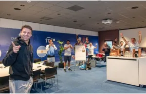 Horacio Zeballos salió campeón del US Open y el seleccionado argentino de la Copa Davis lo recibió con una emocionante bienvenida