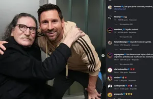 Lionel Messi conoció a Charly García y le dedicó una emotiva publicación en redes sociales: “” ¡ Sos enorme!””
.