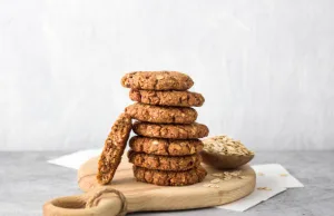 Receta de galletas de proteína de avena masticable