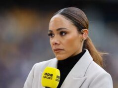 La triste confesión de Alex Scott sobre su novia famosa después de que la estrella de la BBC se enamorara de su compañero de equipo