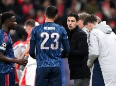 La reveladora reacción de Mikel Arteta en la línea de banda cuando el Arsenal iguala con estilo el récord del club de 122 años