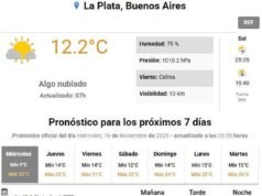 Tiempo agradable este miércoles de aniversario platense, aunque mañana desmejora: ¿ llegan tormentas?