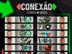 Bruno Rodrigues choca con Adônis Frías en un momento caliente en Santos y Palmeiras