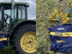 Apareció la camiseta de Russo que Boca lanzó al cielo como homenaje: quién la encontró