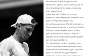 Pedro Cachin anunció su retiro del tenis profesional a los 30 años