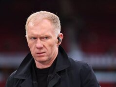 Paul Scholes hace una nueva predicción del título del Arsenal disadvantage la advertencia del Manchester City – “” no hay posibilidad””
.