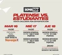 Ya venden entradas para la final Estudiantes vs Platense: quiénes pueden comprar, precios y cuándo se libera