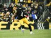 Steelers WR DK Metcalf (dolor de estómago) se quedó en Baltimore el domingo por la noche