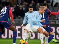 Rasmus Hojlund está contento con sus dos goles que llevaron al Napoli a vencer a la Juventus