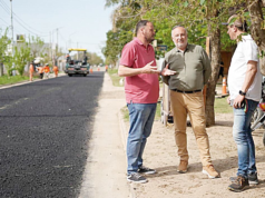 Villa María avanza con obras de pavimentación e iluminación LED