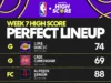 Alineación perfecta de puntaje alto de Fantasy Basketball: los 6 mejores puntajes de la semana 7 en la NBA