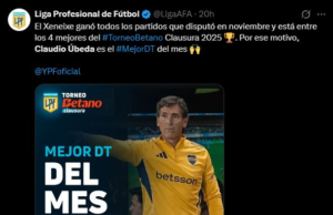 Sorpresa en Boca: Claudio Úbeda recibió un premio por parte de la AFA