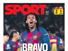 La portada de SPORT de hoy miércoles, 10 de diciembre de 2025