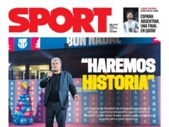 La portada de sporting activity de hoy viernes, 19 de diciembre de 2025