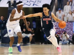 El No. 1 Arizona se defiende de la furiosa manifestación de AJ Dybantsa, el No. 13 BYU se mantiene invicto