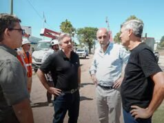 Llaryora supervisó la obra del altonivel de av. Vélez Sarsfield