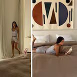 Así es por dentro el living comedor de Camila Homs con estilo minimalista