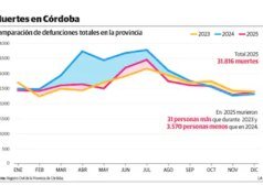En 2025 se produjo el número más bajo de muertes en Córdoba desde la pandemia