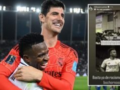 Vinicius no solo fue insultado en Albacete… ¡Le lanzaron un plátano!