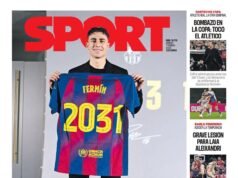 La portada de SPORT de hoy sábado, 7 de febrero de 2026