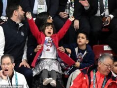 La hija de cuatro años de JD y Usha Vance se roba el espectáculo con una descarada exhibición en los Juegos Olímpicos de Invierno