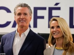 La esposa de Gavin Newsom revela ‘varios traumas’ después del incidente de robo del podio con su marido
