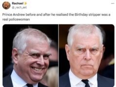 El ex príncipe Andrés deshonrado es objeto de burlas sin piedad en las redes sociales después de ser arrestado en su 66 cumpleaños.