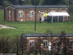 El número de inmigrantes varones en los antiguos cuarteles del ejército de Crowborough se ha duplicado durante el último mes