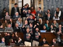 Los demócratas provocan furia por negarse a presentarse para el equipo olímpico de hockey de EE. UU. en el Estado de la Unión de Trump