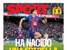 La portada de SPORT de hoy domingo, 8 de febrero de 2026