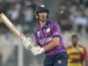 El hat-trick de Romario Shepherd hunde a Escocia en el primer partido de la Copa del Mundo T20