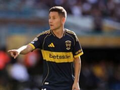 Otra mala noticia en Boca: Ander Herrera sintió una molestia en pleno entrenamiento