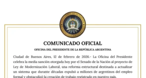 Milei, sobre la media sanción a la reforma laboral: “” Es un punto de inflexión en la historia argentina””
.