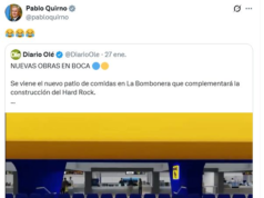 El canciller Pablo Quirno se rio de un anuncio de obras en Boca y generó ruido en redes