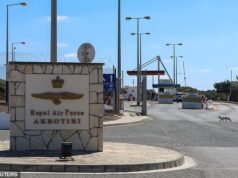 Se escucha fuerte surge cerca de la base de la RAF en Chipre: informes